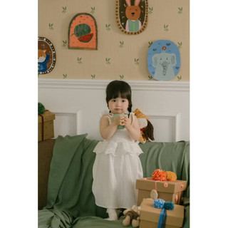VÁY TRẮNG BÉ GÁI 2 DÂY
