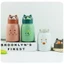 Bình Nắp Thú 360ml Lõi Thủy Tinh An Toàn, Nắp Tai Mèo Cute - CỐC GIỮ NHIỆT PHÙ HỢP MANG ĐI HỌC ĐI LÀM