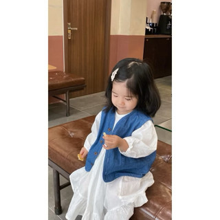 VÁY TRẮNG DÀI TAY BÉ GÁI ( k kèm khoát)
