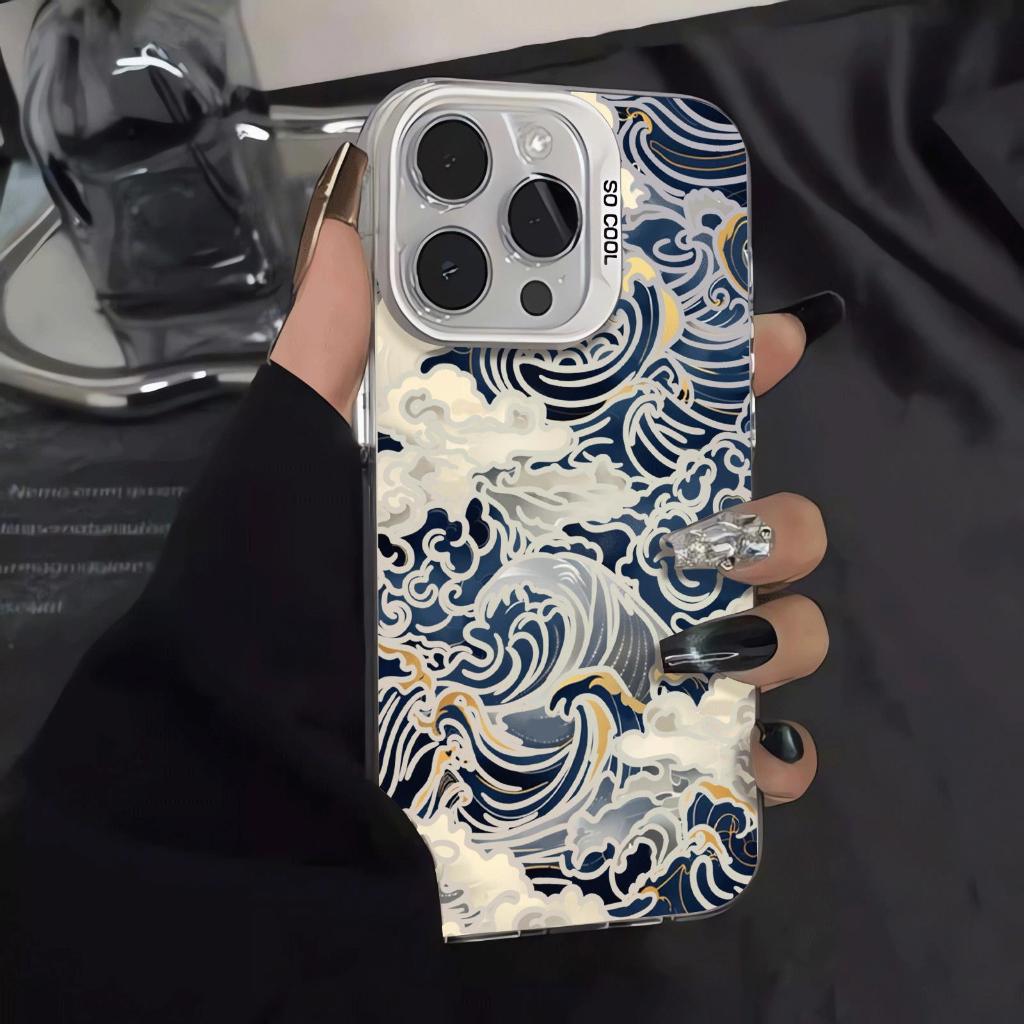 Ukiyoshi vẽ sóng phù hợp với iphone 17/16plus xu hướng 15/14 dễ thương mới 13/12/11