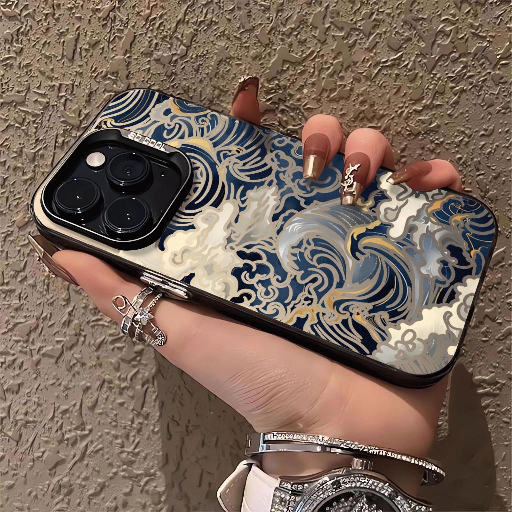 Ukiyoshi vẽ sóng phù hợp với iphone 17/16plus xu hướng 15/14 dễ thương mới 13/12/11