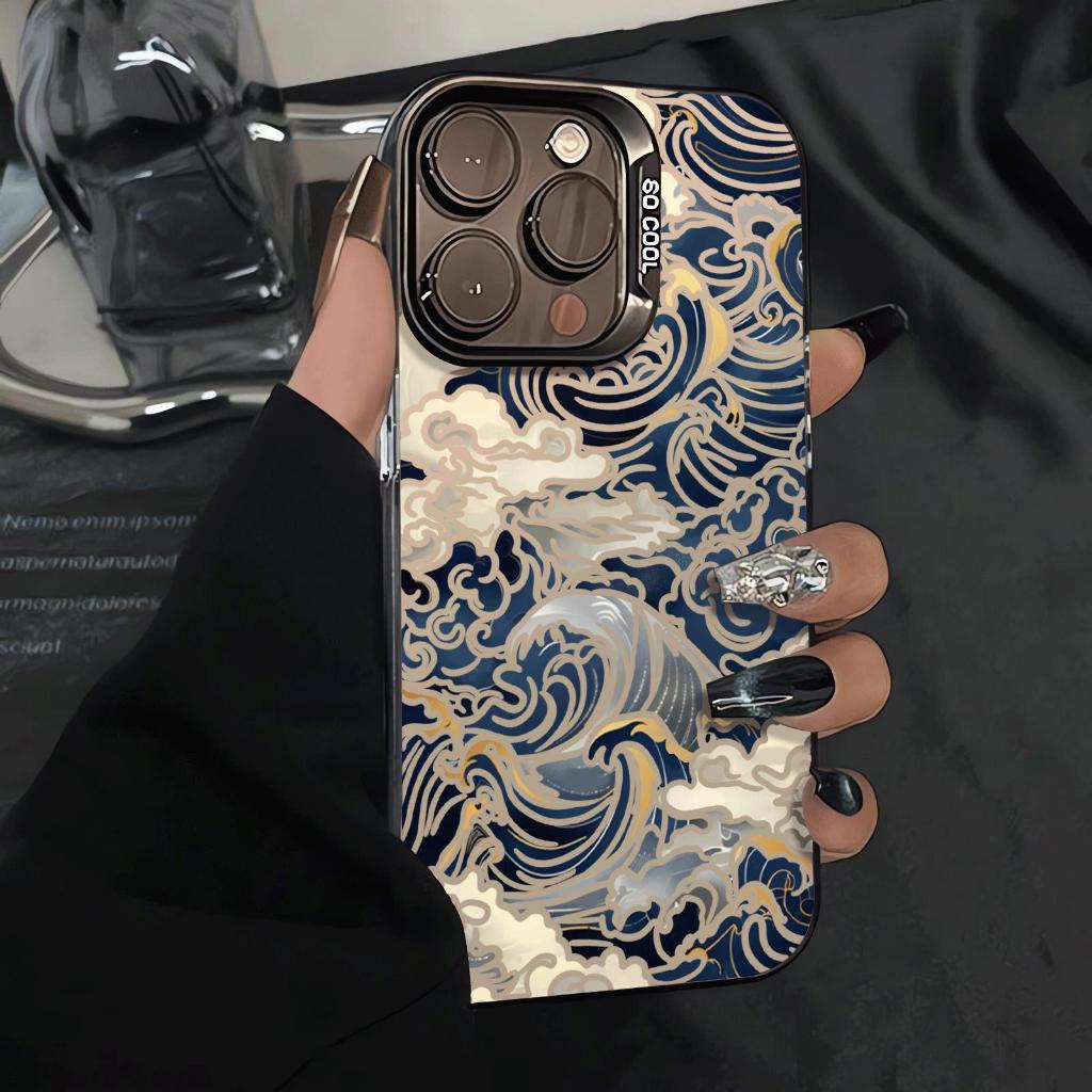 Ukiyoshi vẽ sóng phù hợp với iphone 17/16plus xu hướng 15/14 dễ thương mới 13/12/11