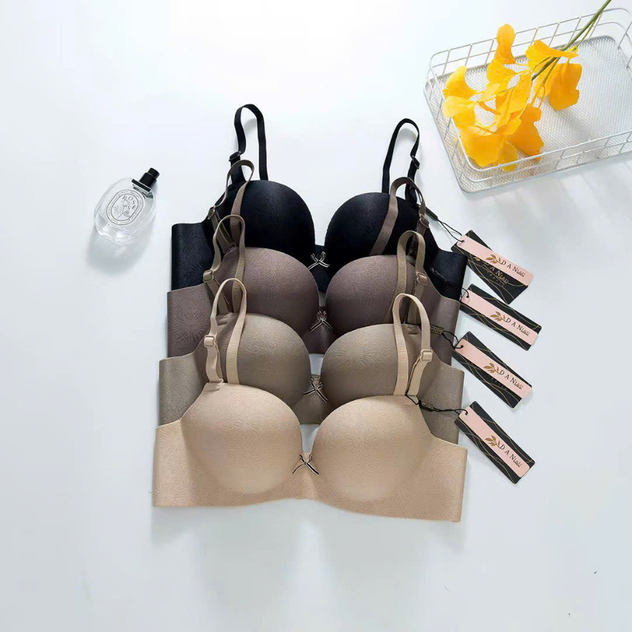 Áo Ngực Đúc Su Không Gọng Mút Bàn Tay Êm Ái Đệm 3cm Phối Nơ DORIS U68