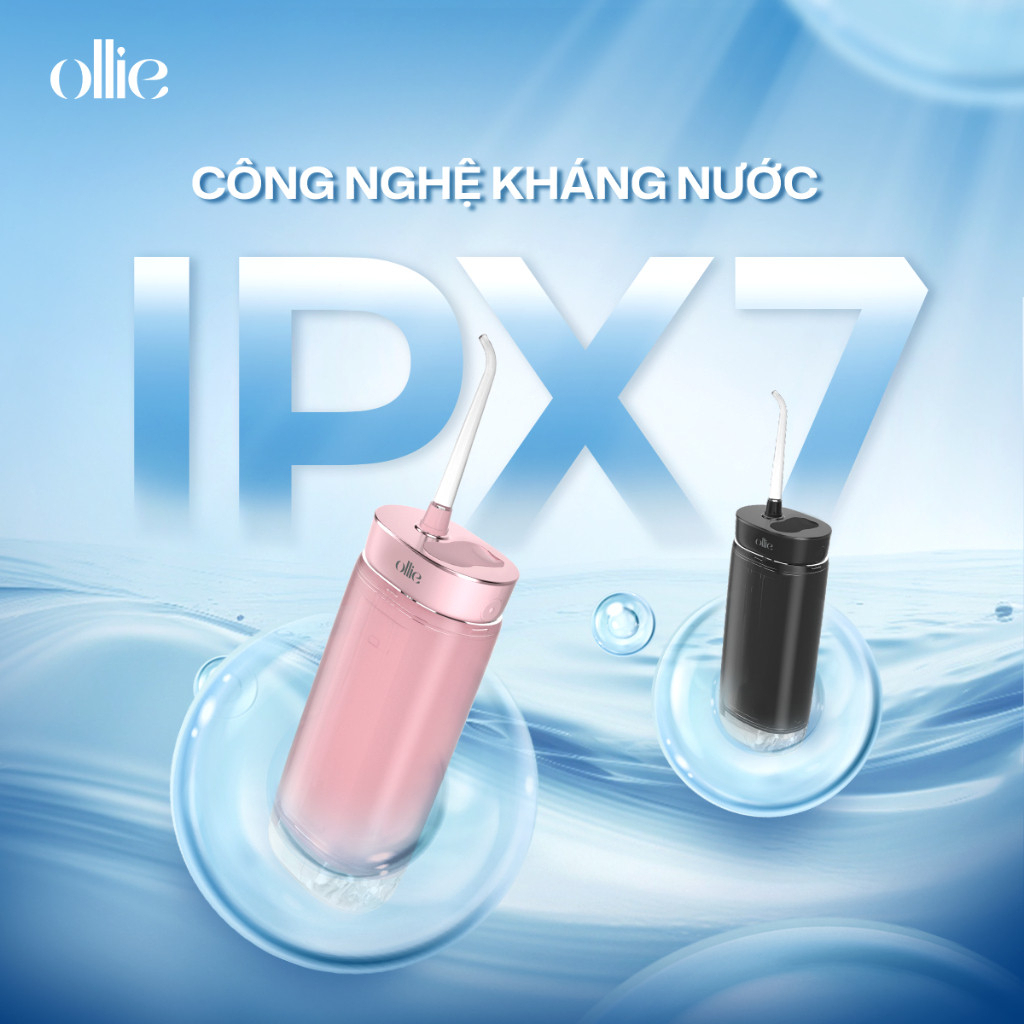 [LIVE] Máy tăm nước cầm tay OLLIE OLF-AC-SG01 - Hàng Chính Hãng - Bảo Hành 12 Tháng