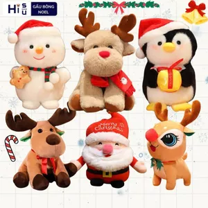 Gấu Bông Giáng Sinh Noel Ông Già Tuyết, Người Tuyết, Tuần Lộc, Cây Thông Làm Quà Tặng,Trang Trí Noel