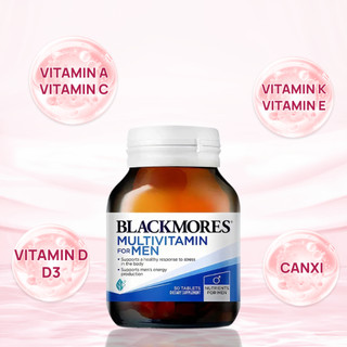[CHÍNH HÃNG] Viên uống vitamin tổng hợp cho nam giới Blackmores 50 viên tăng năng lượng giảm mệt mỏi