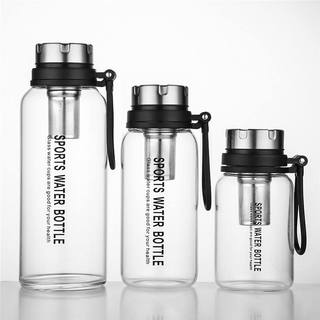 Bình nước thủy tinh Nhật Bản TAKASHI 750,1000,1200,1500,2000ml có lõi lọc bã trà, tặng kèm túi vải