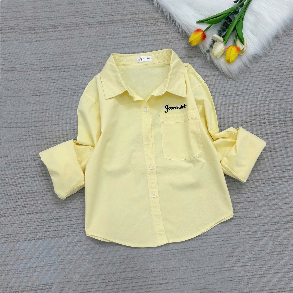 Áo Sơ Mi Nữ Tay Dài {786} Form Vừa Chất Vải Kaki Cotton Mặc Thoải Mái Vừa Vặn,Dễ Phối Đồ Xinh