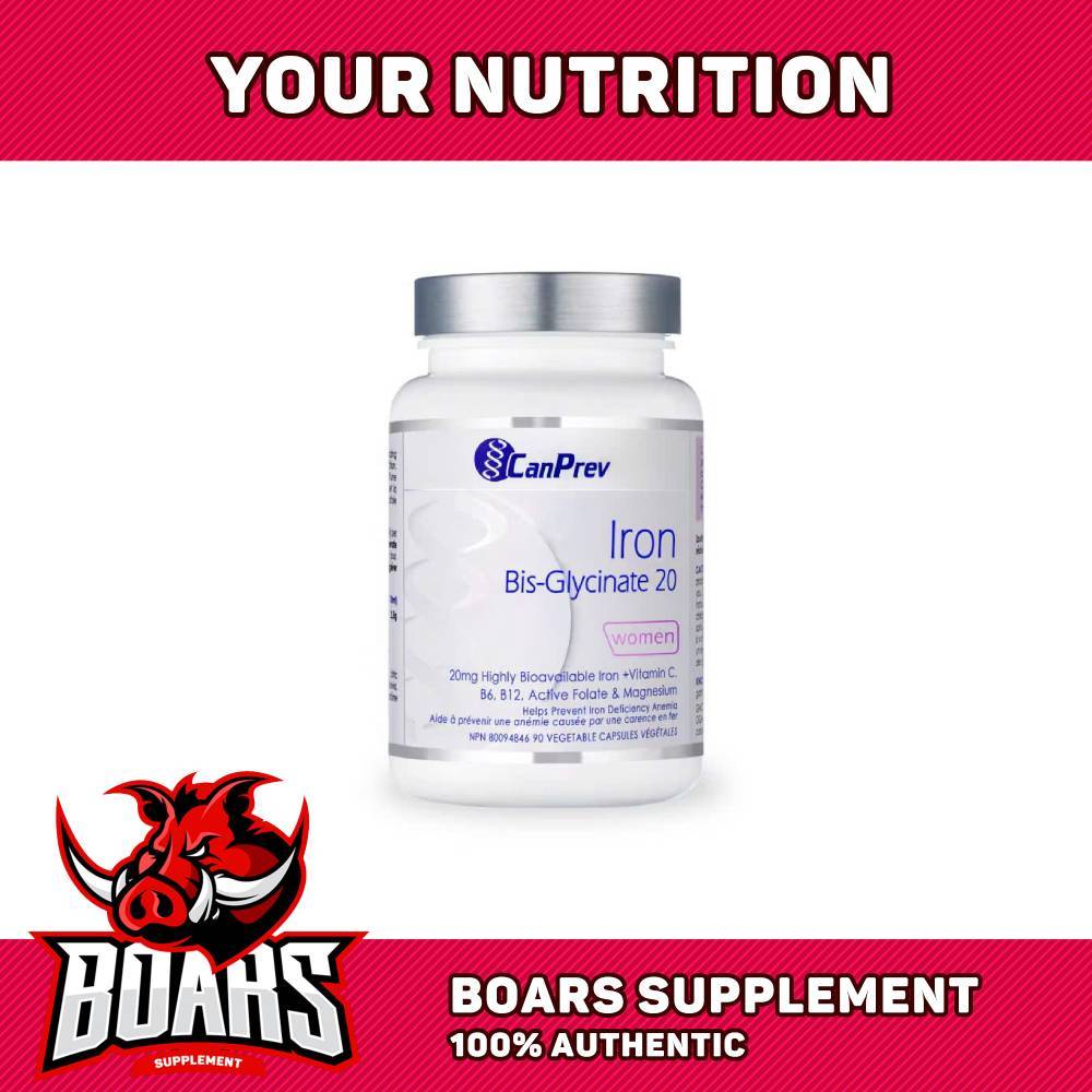 CanPrev Iron Women 20mg – Sắt Bisglycinate Dễ Hấp Thu