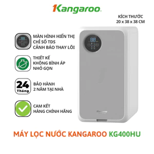 Máy lọc nước Kangaroo Hydrogen KG400HU, Máy Lọc Nước RO Không Bình Áp Công Suất Lọc 60 Lít/h