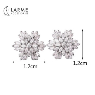 Khuyên tai nữ snowflop phong cách cổ điển Larme accessories -KT0238