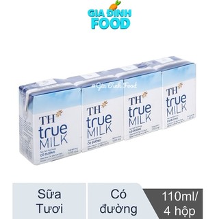 Sale date - Sữa tươi tiệt trùng TH true MILK Có đường/ Không đường/ Ít đường/ Dâu/ Socola tự nhiên 110 ml