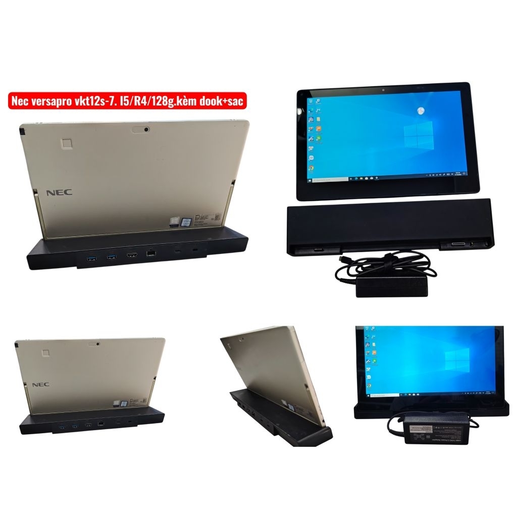 Máy tinh bảng 2 in1 NEC versapro vkt12s-7.cpu i5-7y54. R4/8G-128/256G ssd. Máy kèm bút hàng cũ hinh thức 90% | BigBuy360 - bigbuy360.vn