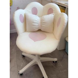 Ghế trang điểm vương miện kèm nơ xinh sắn, ghế nail, ghế ngồi bàn make up, ghế bàn ăn, bàn làm việc - Loaloa ghế 4 chân