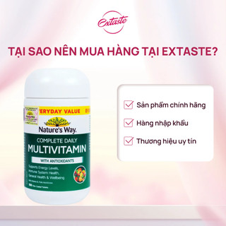[HÀNG ÚC] Vitamin tổng hợp Nature’s Way Complete Daily Multivitamin tăng cường sức khoẻ toàn thân