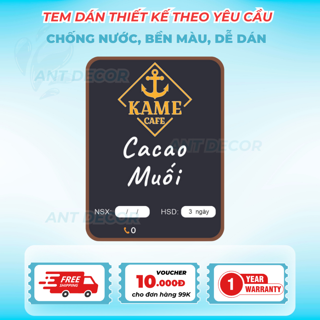 Thiết kế theo yêu cầu - Combo 100 TEM DÁN Sản Phẩm, Decal Đẹp Mắt, Bền Màu, Chống Nước