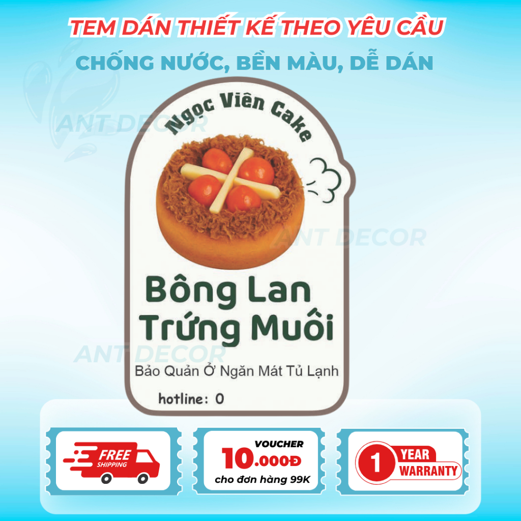 Thiết kế theo yêu cầu - Combo 100 TEM DÁN Sản Phẩm, Decal Đẹp Mắt, Bền Màu, Chống Nước