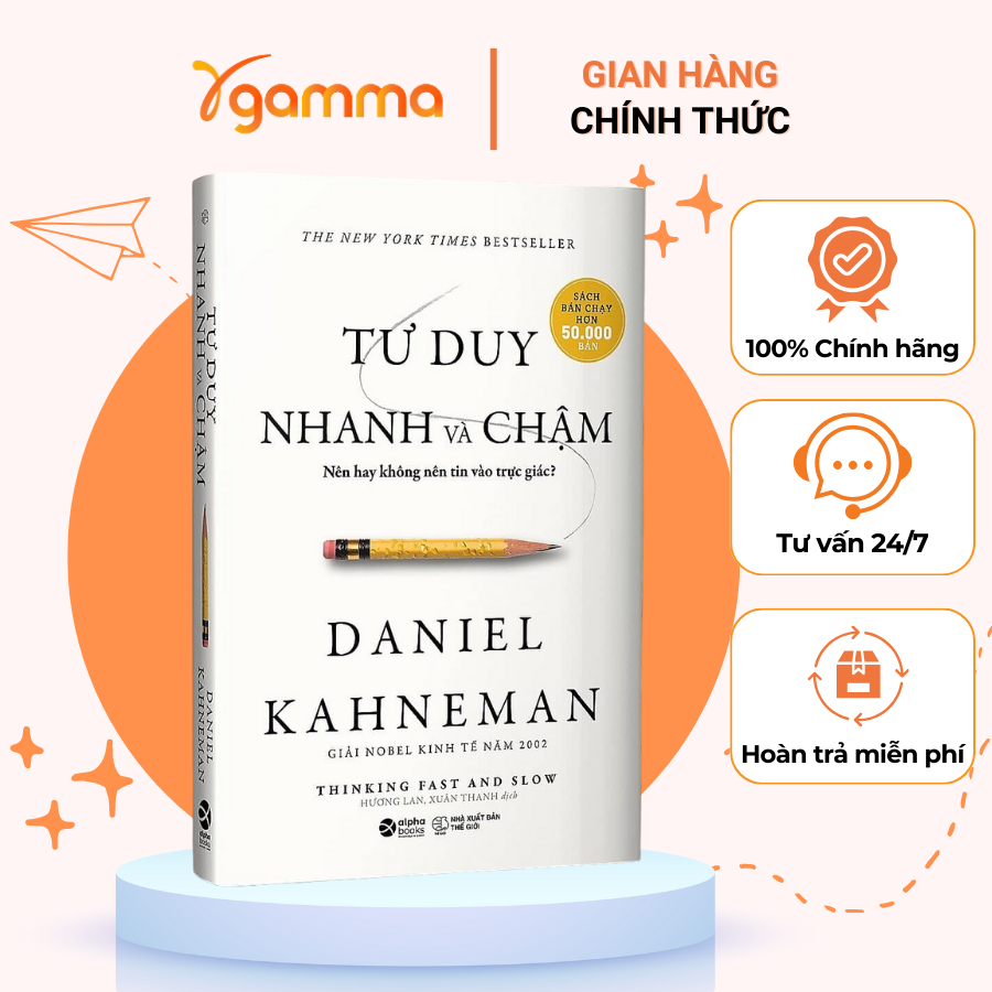 Sách - Tư Duy Nhanh Và Chậm - Thinking fast and slow (Daniel Kahneman) (Alphabooks)