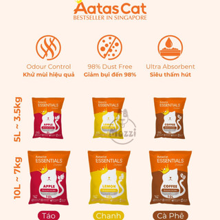 [Bịch 10L] Cát vệ sinh cho mèo Aatas Xi măng vón