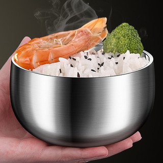 Chén bát inox 316 dùng ăn cơm ăn canh súp, tô cơm inox 3 lớp cách nhiệt ưu tiên cho trẻ em loại xịn