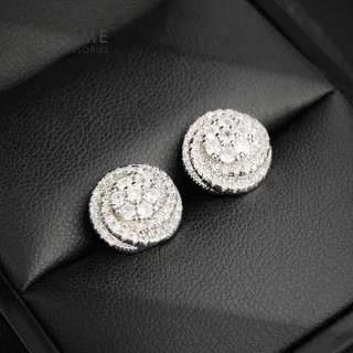 Khuyên tai nữ bông tai nụ xoắn phong cách sang trọng dự tiệc Larme accessories -KT0236