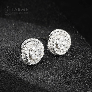 Khuyên tai nữ bông tai nụ xoắn phong cách sang trọng dự tiệc Larme accessories -KT0236