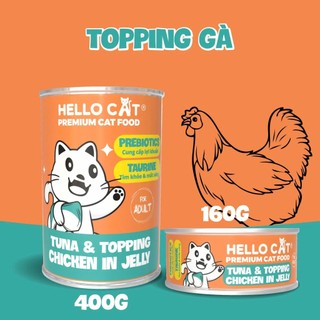 [400g] Pate Hello Cat Lon 400G Dành Cho Mèo Mọi Lứa Tuổi