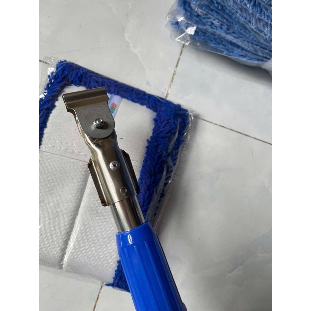 Bộ Cây Lau Nhà Tấm San Hô 60cm Loại Xịn - Bẹ inox Đặc