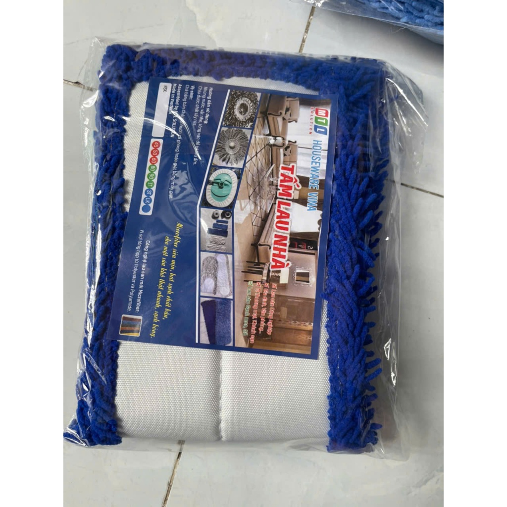Bộ Cây Lau Nhà Tấm San Hô 45cm Loại Xịn - Bẹ Đặc