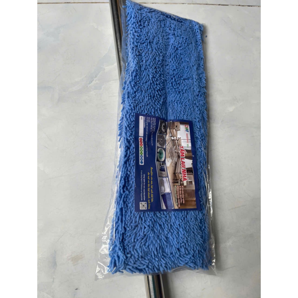 Bộ Cây Lau Nhà Tấm San Hô 60cm Loại Xịn - Bẹ inox Đặc