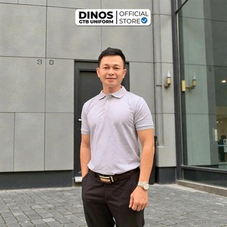 Áo Thun Đồng Phục Phục Vụ Dinos Tay Ngắn Cổ Trụ Vải Mềm Mát Cho Nam Nữ Đa Dạng Màu Sắc