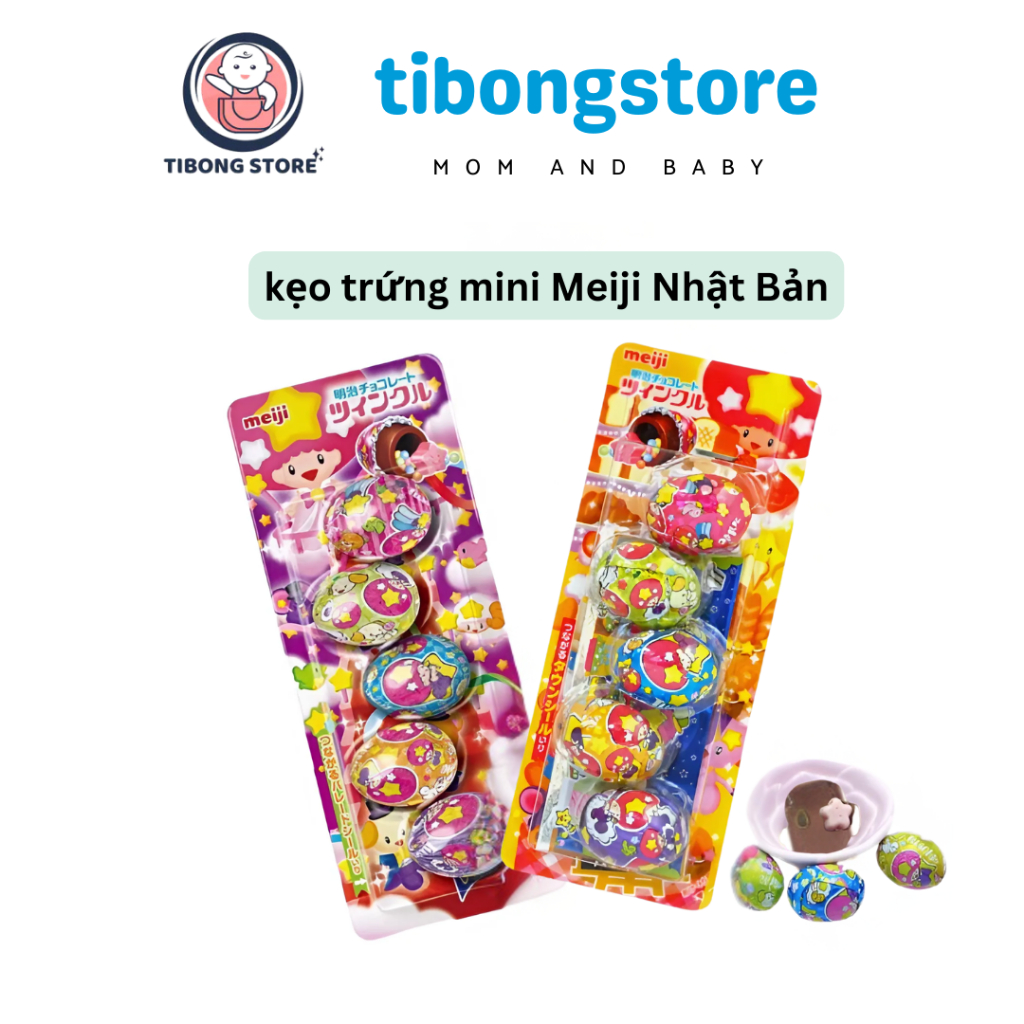 [Vỉ 5 viên] Kẹo Socola Meiji Twinkle Nhật Bản – Socola Viên Bọc Hình Ngôi Sao Dễ Thương