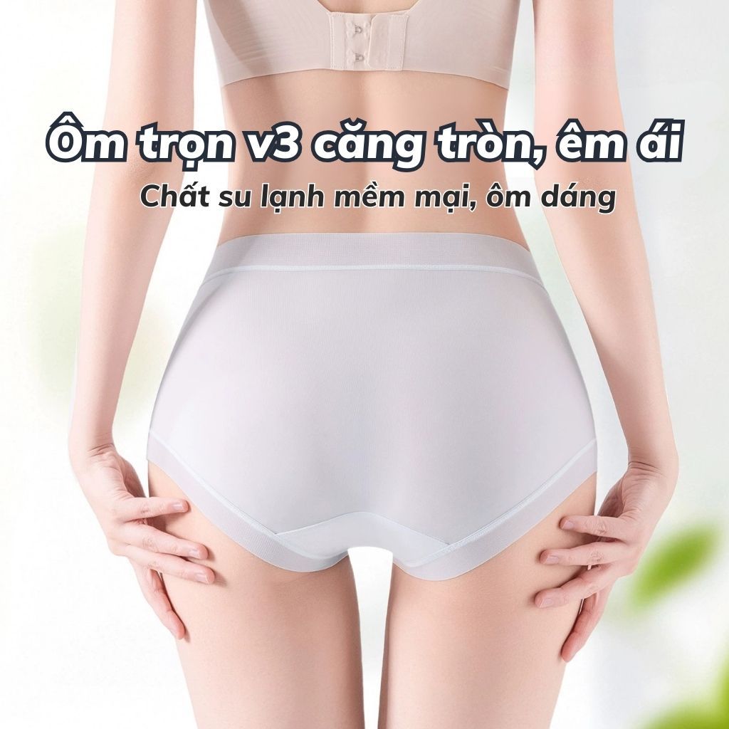Quần lót nữ su lụa mềm mại thoáng mát co giãn tốt- Quần chip thun lạnh cạp vừa tôn dáng gợi cảm L369