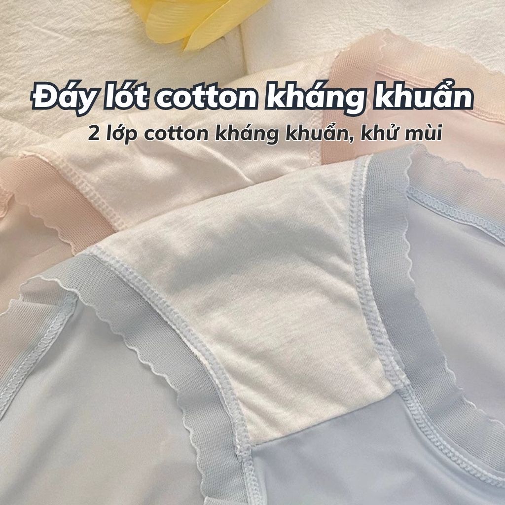 Quần lót nữ su lụa mềm mại thoáng mát co giãn tốt- Quần chip thun lạnh cạp vừa tôn dáng gợi cảm L369