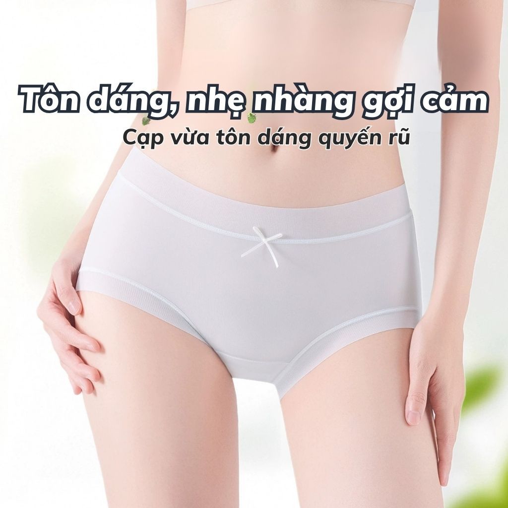 Quần lót nữ su lụa mềm mại thoáng mát co giãn tốt- Quần chip thun lạnh cạp vừa tôn dáng gợi cảm L369