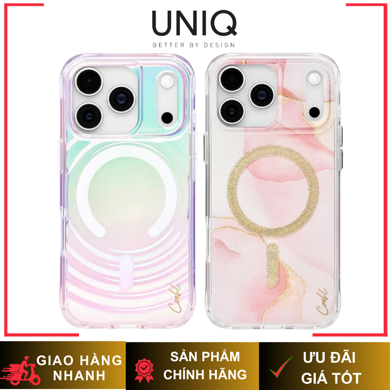 [ Chống Sốc ] Ốp UNIQ COEHL Thời Trang & Chống Sốc Đạt Chuẩn Tích Hợp Sạc Từ Tính Cao Cấp Chính Hãng cho iP 17 Series