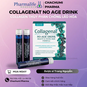 Collagen Pharmalife - Thực phẩm bảo vệ sức khỏe Collagenat No Age Drink 10 ống x 25ml