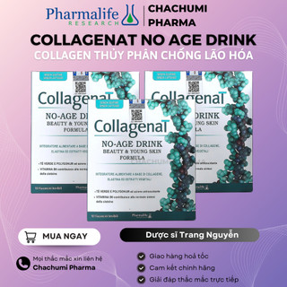 Collagen Pharmalife - Thực phẩm bảo vệ sức khỏe Collagenat No Age Drink 10 ống x 25ml