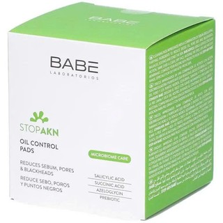 Toner pad cải thiện dầu thừa và se cồi mụn BABE Stop AKN Oil Control