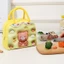 Túi Giữ Nhiệt Hộp Cơm Văn Phòng – Bên Trong Lá Nhôm Chống Nước, Họa Tiết Hoạt Hình 3D Độc Đáo