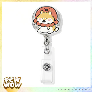 Lõi Tơrua Yoyo Móc Kéo Thẻ Tên Lò Xo Rút Dây 60cm Nhựa ABS Kẹp Túi Áo Tiện Lợi Văn Phòng Phẩm Shiba Chó Dog Cún