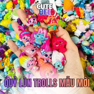 Set 10 nhân vật Quỷ lùn tinh nghịch Dreamworks Trolls mẫu mới - Mix mẫu không trùng