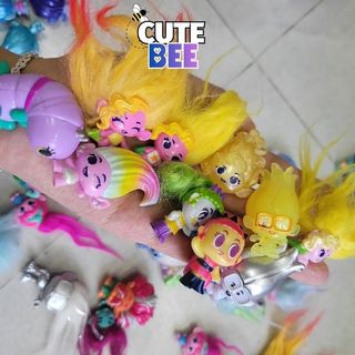 Set 10 nhân vật Quỷ lùn tinh nghịch Dreamworks Trolls mẫu mới - Mix mẫu không trùng