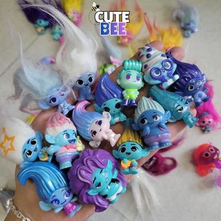Set 10 nhân vật Quỷ lùn tinh nghịch Dreamworks Trolls mẫu mới - Mix mẫu không trùng