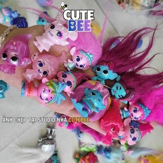 Set 10 nhân vật Quỷ lùn tinh nghịch Dreamworks Trolls mẫu mới - Mix mẫu không trùng