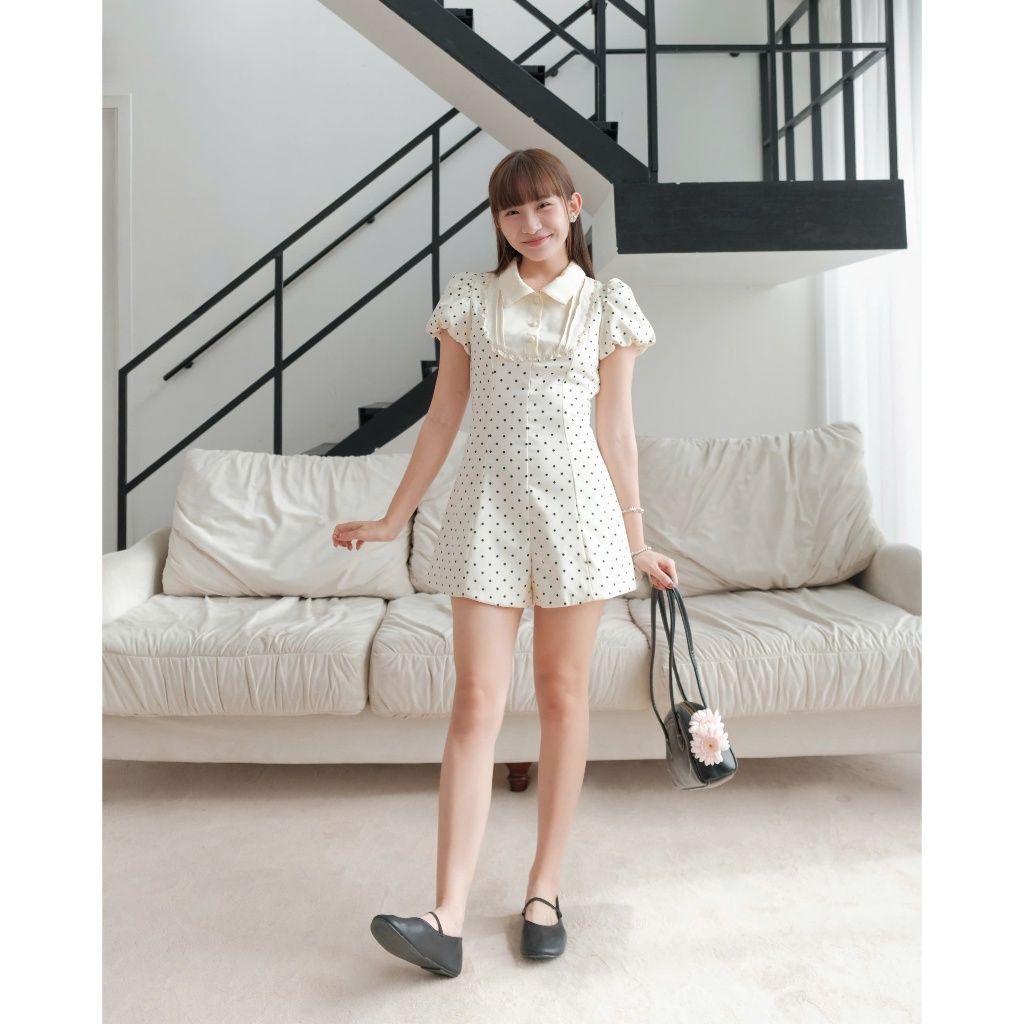 Jumpsuit Nữ KAYSAN JUMP Kiểu Tay Bồng Cách Điệu Mùa Xuân Đi Chơi Du Lịch SECODEE