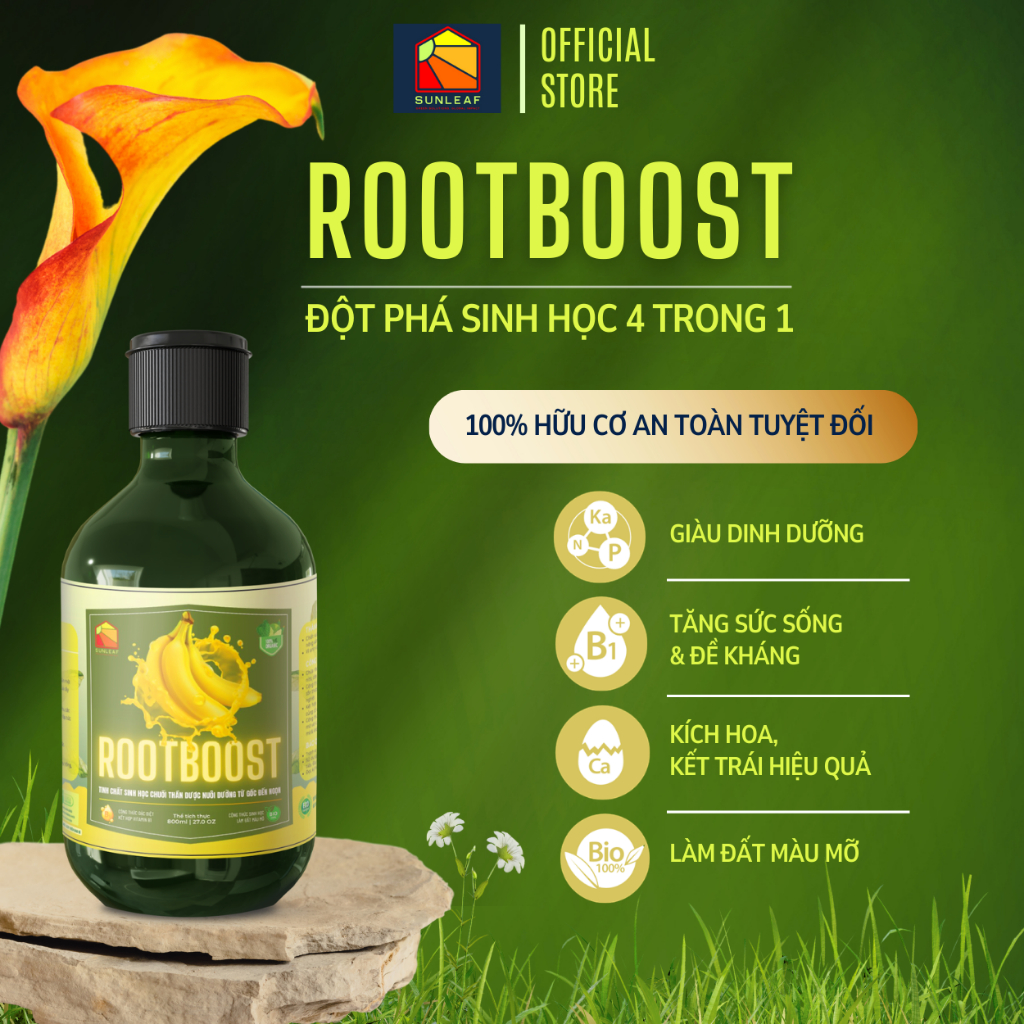Combo Phòng Rệp Sáp Bọ Trĩ Nhện Đỏ | Nấm Lá | Kích Rễ & Bung Chồi | 100% Hữu Cơ | Rau, Phong Lan, Hoa Hồng | SUNLEAF