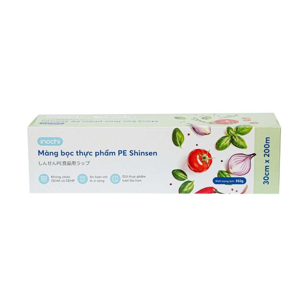 Màng bọc thực phẩm Dài hơn 35% PE Shinsen INOCHI (Nhiều kích cỡ) - bảo quản thực phẩm, an toàn
