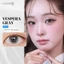 Kính áp tròng khoá ẩm 8H 1 Tháng Màu Xám Ánh Nâu Khói CARASE, Lens cận VESPERA GRAY