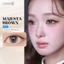 Kính áp tròng khoá ẩm 8H 1 Tháng Màu Nâu Sẫm CARASE, Lens cận MAJESTA BROWN